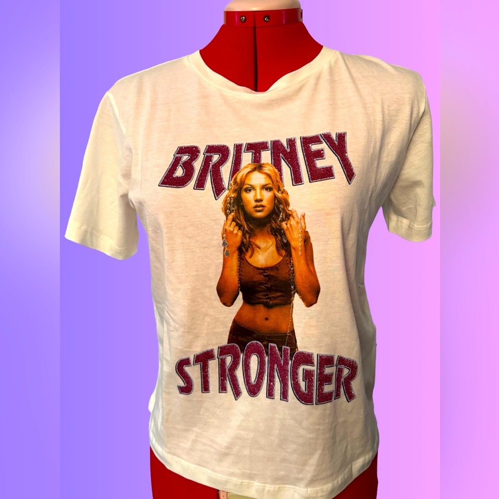 Britney Spears Official Strong t-shirt Cotton
